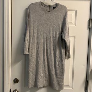 Banana Republic Light Gray Sweatshirt Dress